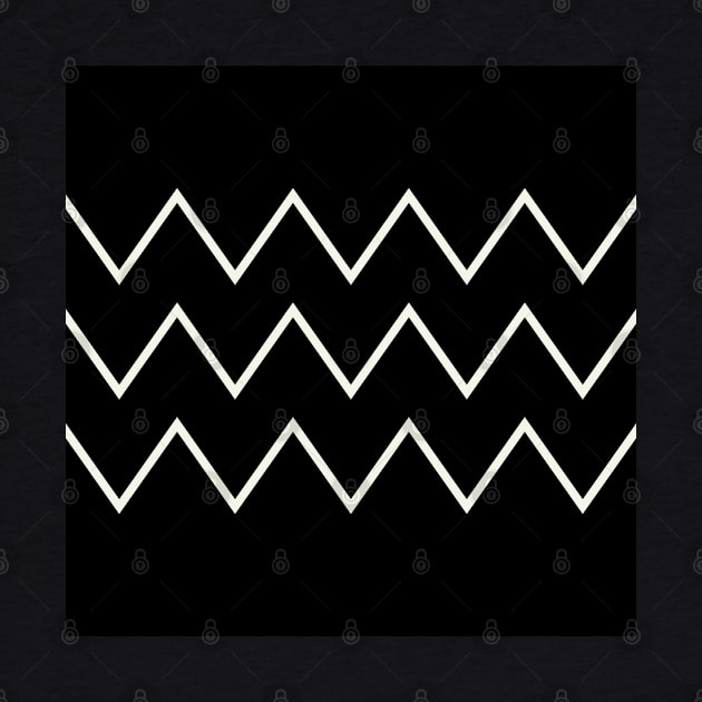 Black and white chevron by Kelliboo